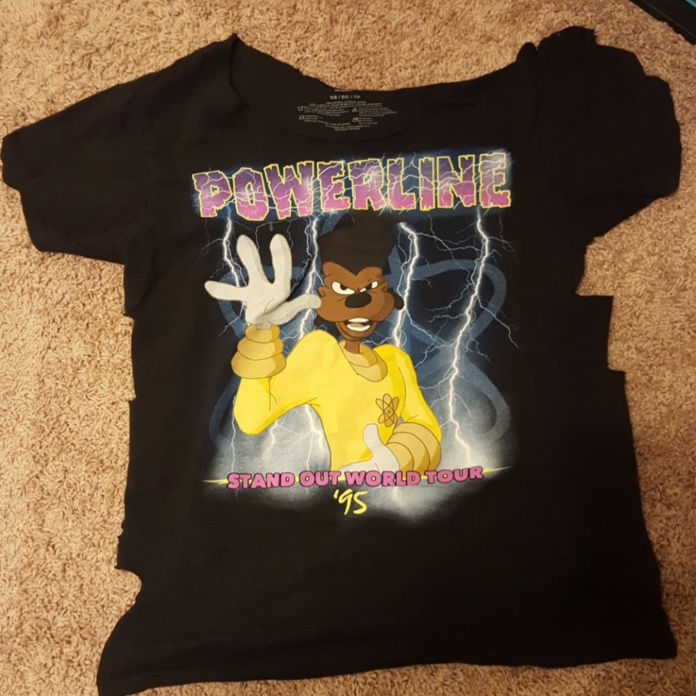 Powerline DIY Cutout Shirt Goofy Movie